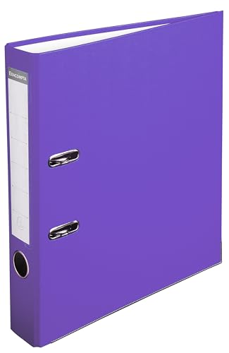 Exacompta 915417B Kunststoff-Ordner 5 cm schmal DIN A4 Kunststoffbezug außen Papierbezug innen Rückenschild austauschbar Ringordner Aktenordner Briefordner Büroordner Plastikordner lila Exacompta 915417B Kunststoff-Ordner 5 cm schmal DIN A4 Kunststoffbezug außen Papierbezug innen Rückenschild austauschbar Ringordner Aktenordner Briefordner Büroordner Plastikordner lila von Exacompta