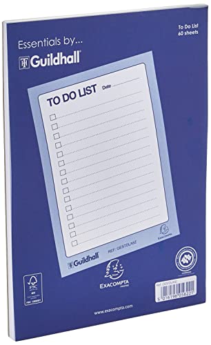 Exacompta Guildhall Essentials To Do List Pad A5 60 Sheets Blue/White von Exacompta