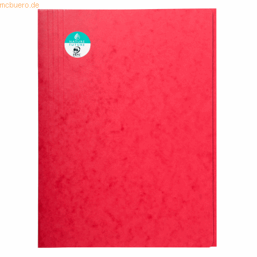Exacompta Aktenmappe mit 3 Klappen für A4 rot Exacompta Aktenmappe mit 3 Klappen für A4 rot von Exacompta