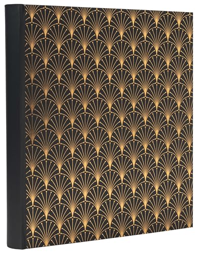 Exacompta - Art.-Nr. 16095E - NeoDeco Fotoalbum - 300 Fotos - 60 schwarze Seiten - Format 29 x 32 cm - Kartoneinband mit schwarzem Strukturpapier mit Glanzeffekt von Exacompta