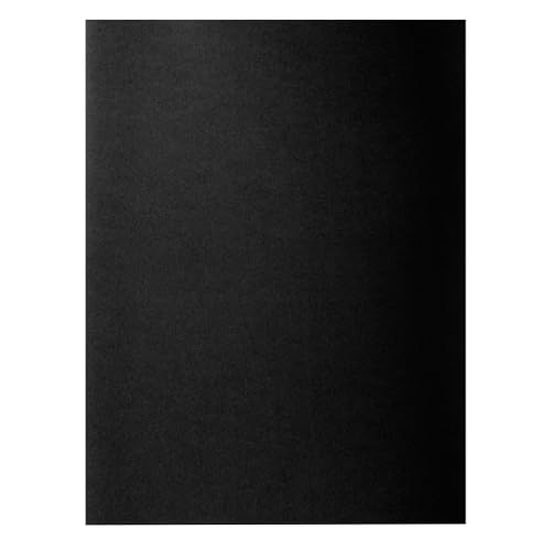 Exacompta - Art.-Nr. 217118E – Karton mit 10 Packungen mit je 10 festen Mappen Rock''S 210 g/m² in leuchtenden Farben – PEFC™-zertifizierte Mappen – Maße 24 x 32 cm für DIN A4 – Farbe schwarz von Exacompta