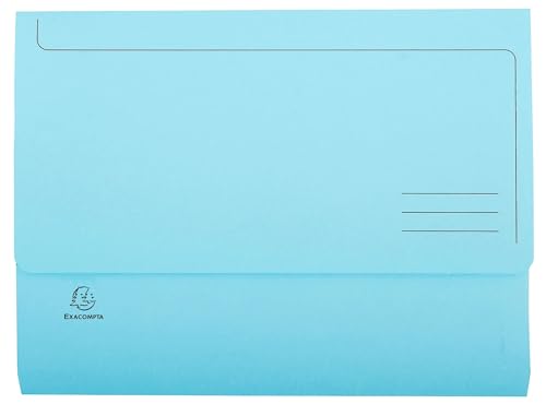 Exacompta - Art.-Nr. 47870E – Karton mit 6 Packungen mit je 25 Dokumentenmappen, Tasche mit 32 mm Falte SUPER 210 g/m² – Pastellfarben – PEFC™ zertifizierte Mappen – Maße: 24 x 32 cm für DIN A4-Format von Exacompta