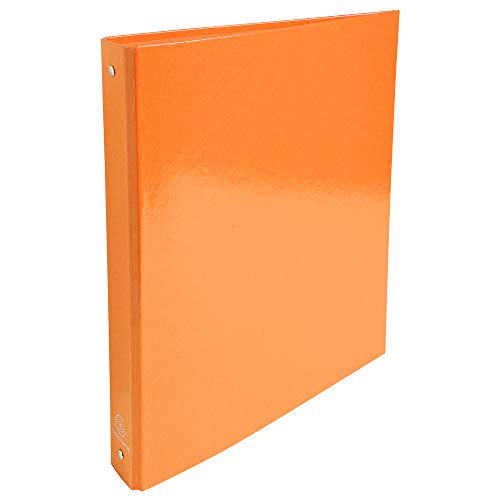 Exacompta - Art.-Nr. 519294E - Karton mit 10 starren Ordnern Iderama - 4 runde Ringe Durchmesser 30 mm - Rücken 40 mm - Außenmaße 32 x 26 cm - Format A4 - Farbe: Orange von Exacompta