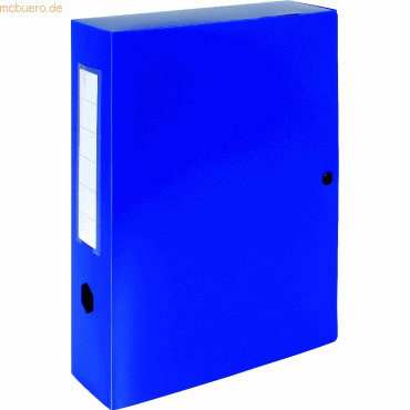 Exacompta Dokumentenbox 250x330mm PP Rückenbreite 80mm blau von Exacompta