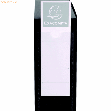 Exacompta Dokumentenbox 250x330mm PP Rückenbreite 80mm schwarz von Exacompta