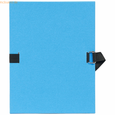 Exacompta Dokumentenmappe A4 120mm mit dehnbarem Rücken blau von Exacompta