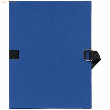 Exacompta Dokumentenmappe A4 120mm mit dehnbarem Rücken dunkelblau von Exacompta