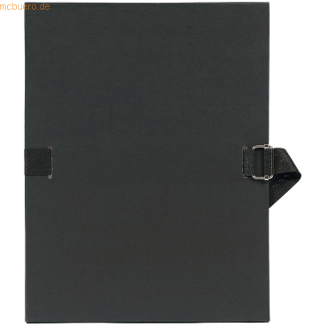 Exacompta Dokumentenmappe A4 120mm mit dehnbarem Rücken schwarz Exacompta Dokumentenmappe A4 120mm mit dehnbarem Rücken schwarz von Exacompta
