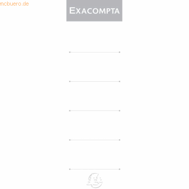 Exacompta Einsteckrückenschilder 70mm VE=10 Stück Exacompta Einsteckrückenschilder 70mm VE=10 Stück von Exacompta