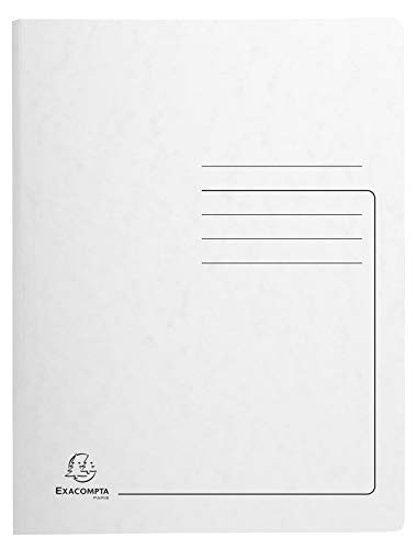 Exacompta - Ref. 240226E - Karton mit 25 Heftmappen aus Glanzkarton 355 g/m² - bedruckter Deckel - FSC®-zertifizierter Mappe - Maße 24 x 32 cm für DIN A4 - weiß Exacompta - Ref. 240226E - Karton mit 25 Heftmappen aus Glanzkarton 355 g/m² - bedruckter Deckel - FSC®-zertifizierter Mappe - Maße 24 x 32 cm für DIN A4 - weiß von Exacompta
