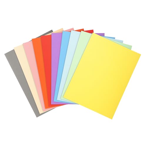 Exacompta Forever® 420200E – Karton mit 10 Packungen mit je 50 Heften, halbstarr, 170 g/m², 100 % recycelt und zertifiziert, blauer Engel, Maße: 24 x 32 cm, für A4, 10 verschiedene Farben von Exacompta