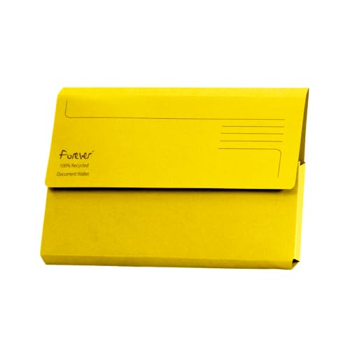 Forever Exacompta Dokumententaschen – perfekt für die Aufbewahrung von Dokumenten – recycelter Karton 290 g/m² – 34,5 x 24,5 cm – A4/Kanzleipapier – Gelb, 25 Stück Forever Exacompta Dokumententaschen – perfekt für die Aufbewahrung von Dokumenten – recycelter Karton 290 g/m² – 34,5 x 24,5 cm – A4/Kanzleipapier – Gelb, 25 Stück von Forever