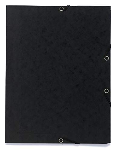 Exacompta 55401E 25er Pack Premium Einschlagmappe. Aus Colorspan-Karton DIN A4 mit 2 Gummizügen und 3 Klappen schwarz Sammelmappe Dokumentenmappe ideal für Büro und Schule Exacompta 55401E 25er Pack Premium Einschlagmappe. Aus Colorspan-Karton DIN A4 mit 2 Gummizügen und 3 Klappen schwarz Sammelmappe Dokumentenmappe ideal für Büro und Schule von Exacompta