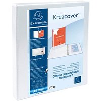 Exacompta Kreacover Ringbuch 2-Ringe weiß 3,8 cm DIN A4 von Exacompta