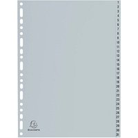 Exacompta Ordnerregister Vollformat 1-31 grau 31-teilig, 1 Satz Exacompta Ordnerregister Vollformat 1-31 grau 31-teilig, 1 Satz von Exacompta