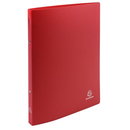 Exacompta PP Ringbuch, blickdicht, A4, 2 O-Ringe, 20 mm Rücken, Rot, 5 Stück Exacompta PP Ringbuch, blickdicht, A4, 2 O-Ringe, 20 mm Rücken, Rot, 5 Stück von Exacompta