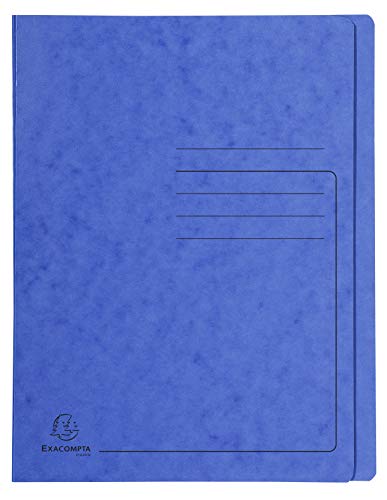 Exacompta - Ref. 39992E – Karton mit 25 Dokumentenmappen Iderama aus Hochglanzkarton 355 g/m² – FSC®-zertifizierte Mappe – Maße 24 x 32 cm für Dokumente im Format A4 – Farbe blau Exacompta - Ref. 39992E – Karton mit 25 Dokumentenmappen Iderama aus Hochglanzkarton 355 g/m² – FSC®-zertifizierte Mappe – Maße 24 x 32 cm für Dokumente im Format A4 – Farbe blau von Exacompta