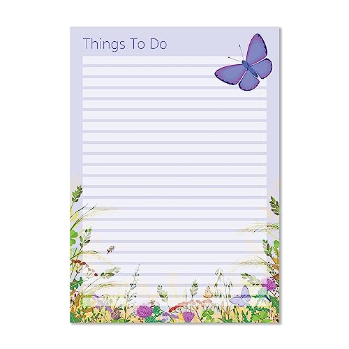 Exacompta - Ref GS008Z Notizblock, A5, 90 g/m² Papier, 149 mm x 210 mm, 40 Blatt liniertes Papier mit Schmetterlings-Design, ideal für Ordnung Exacompta - Ref GS008Z Notizblock, A5, 90 g/m² Papier, 149 mm x 210 mm, 40 Blatt liniertes Papier mit Schmetterlings-Design, ideal für Ordnung von Exacompta