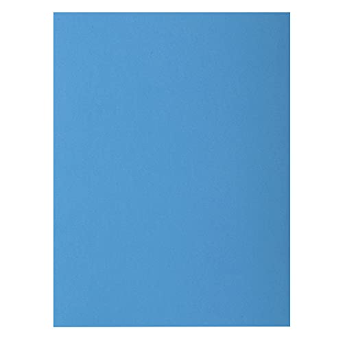 Exacompta - Ref. 216019E – Karton mit 5 Packungen mit je 50 festen Mappen mit 2 Klappen Rock''S 210 g/m² – leuchtende Farben – PEFC™-zertifizierte Mappen – Maße: 24 x 32 cm für DIN A4 – Farbe blau von Exacompta