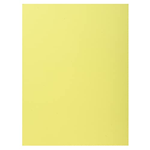 Exacompta - Ref. 339005E - Karton mit 5 Packungen mit je 50 Schnellhefter mit 1 Klappe SUPER 210 g/m² - Pastellfarben - PEFC™ zertifizierte Mappen - Maße: 24 x 32 cm für DIN A4 - Farbe Kanarienrot von Exacompta