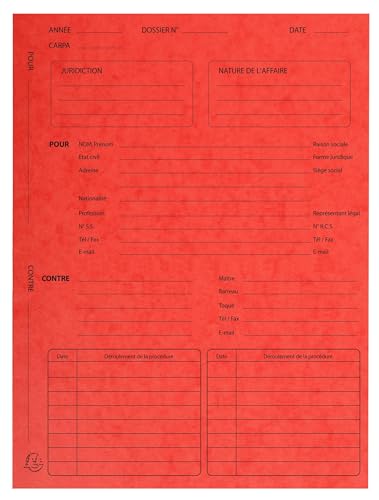 Exacompta - Ref. 445105E – Karton mit 5 Paketen mit je 25 Dokumenten – aus Hochglanz-Karton, 265 g/m² – Maße 25 x 32 cm für Dokumente im A4-Format – Farbe Rot Exacompta - Ref. 445105E – Karton mit 5 Paketen mit je 25 Dokumenten – aus Hochglanz-Karton, 265 g/m² – Maße 25 x 32 cm für Dokumente im A4-Format – Farbe Rot von Exacompta