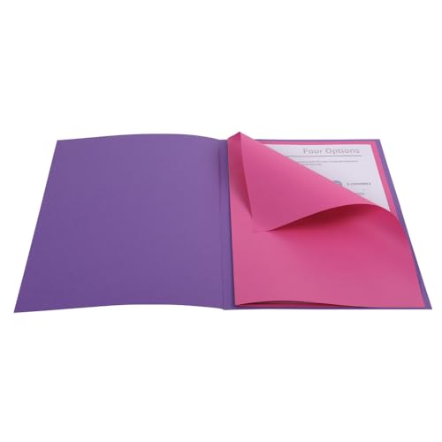 Exacompta - Ref. 55545E – Karton mit 5 Ordnern – 50 Ordner Rock''S 210 g/m² Maße 24 x 32 cm + 100 Untermappen Rock''S 80 g/m² Maße 22 x 31 cm – PEFC™ zertifiziert – sortiert von Exacompta