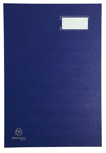 Exacompta - Ref. 57022E – Karton mit 8 Überschriften, Leinwand – Etikettenhalter – laminierter Deckel – 20 Fächer aus rosa Karte mit 3 Perforationen – 24 x 35 cm – blau Exacompta - Ref. 57022E – Karton mit 8 Überschriften, Leinwand – Etikettenhalter – laminierter Deckel – 20 Fächer aus rosa Karte mit 3 Perforationen – 24 x 35 cm – blau von Exacompta