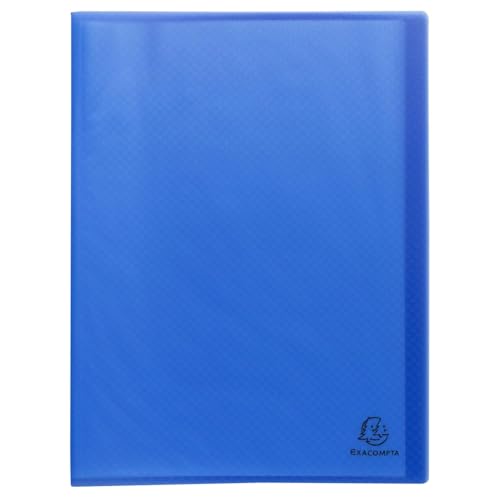 Exacompta - Ref. 78532E - Karton mit 15 recycelten Opak Sichtmappen - 30 genarbte Hüllen - 60 Seiten - für DIN A4 - Softcover aus PP 4/10, halbblickdicht - hellblau von Exacompta