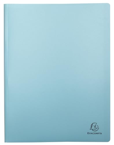 Exacompta - Ref. 86470E – 1 Skandi Dokumentenmappe – 40 Hüllen genarbt – 80 Seiten – für A4 – Maße 24 x 32 cm – halbstarrer Einband aus recyceltem Polypropylen – 4 Farben zufällig ausgewählt von EXACOMPTA