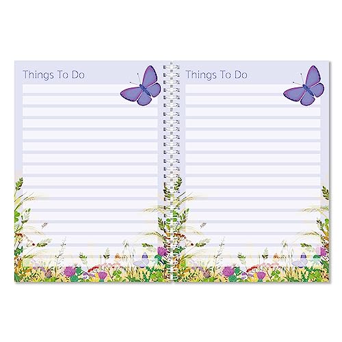 Exacompta - Ref GS002Z A4 Things To Do Notizbuch, 90 g/m² Papier, 210 mm x 297 mm, 40 Blatt liniertes Papier mit Schmetterlings-Design, ideal zum Organisieren Exacompta - Ref GS002Z A4 Things To Do Notizbuch, 90 g/m² Papier, 210 mm x 297 mm, 40 Blatt liniertes Papier mit Schmetterlings-Design, ideal zum Organisieren von Exacompta