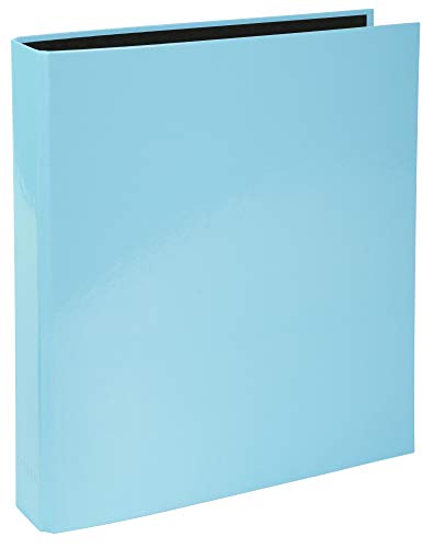Exacompta - Ref.54568E - Karton mit 10 festen Ordnern, 2 D-Ringe 25 mm, Rücken 40 mm, Aquarell, Außenmaße 31,5 x 27 cm, A4 Ordnerformat, Pastellblau von Exacompta