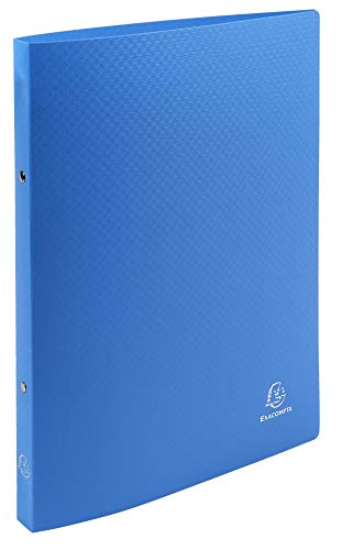 Exacompta Ringbuch PP blickdicht, A4, 2 O-Ringe, 20 mm Rücken, Hellblau, 5 Stück von Exacompta