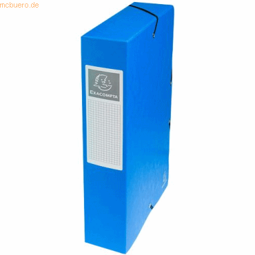 Exacompta Sammelbox A4 60mm Manila-Karton blau Exacompta Sammelbox A4 60mm Manila-Karton blau von Exacompta