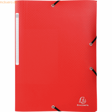 Exacompta Sammelmappe Opak 55085E A4 PP Gummizug 3 Klappen rot Exacompta Sammelmappe Opak 55085E A4 PP Gummizug 3 Klappen rot von Exacompta