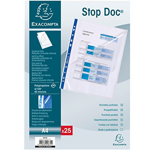 Exacompta Sammelmappe von 4ÂSachets 25ÂPerfo. STOP Doc Exacompta Sammelmappe von 4ÂSachets 25ÂPerfo. STOP Doc von Exacompta