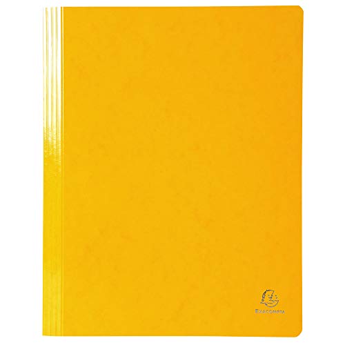 Exacompta Schnellhefter (Iderama, beschichteter Premium-Manila-Karton, wasserabweisend, 355g, A4+, 24 x 32 cm) (gelb, 10 Stück) von Exacompta