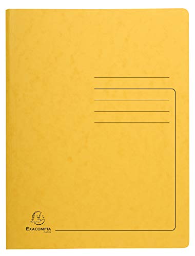 Exacompta - Ref. 240229E - Karton mit 25 Heftmappen aus Glanzkarton 355 g/m² - bedruckter Deckel - FSC®-zertifizierter Mappe - Maße 24 x 32 cm für DIN A4 - Gelb Exacompta - Ref. 240229E - Karton mit 25 Heftmappen aus Glanzkarton 355 g/m² - bedruckter Deckel - FSC®-zertifizierter Mappe - Maße 24 x 32 cm für DIN A4 - Gelb von Exacompta