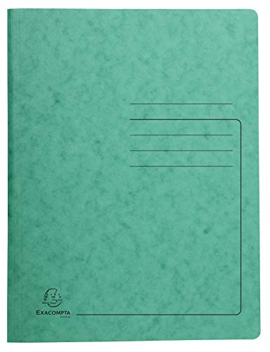 Exacompta - Ref. 240223E - Karton mit 25 Heftmappen aus Glanzkarton 355 g/m² - bedruckter Deckel - FSC®-zertifizierter Mappe - Maße 24 x 32 cm für DIN A4 - grün Exacompta - Ref. 240223E - Karton mit 25 Heftmappen aus Glanzkarton 355 g/m² - bedruckter Deckel - FSC®-zertifizierter Mappe - Maße 24 x 32 cm für DIN A4 - grün von Exacompta