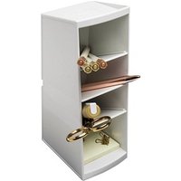 Exacompta Schreibtisch-Organizer Multitower weiß Polystyrol 4 Fächer 8,3 x 11,0 x 23,0 cm von Exacompta