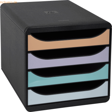 Exacompta Schubladenbox BIG-BOX 3104296D 4 Schübe aquarel sortiert von Exacompta