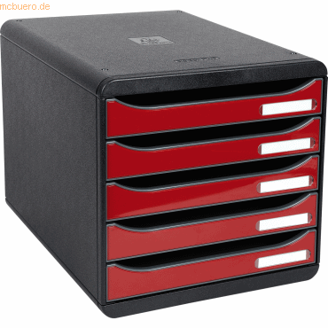 Exacompta Schubladenbox BIG-BOX PLUS 3097218D 5 Schubladen glossy/karm von Exacompta