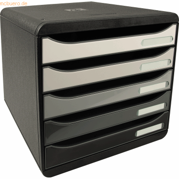 Exacompta Schubladenbox BIG-BOX PLUS 3097294D 5 Schübe schwarz/shades von Exacompta