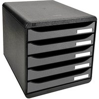 Exacompta Schubladenbox BIG-BOX PLUS silber 309738D, DIN A4 mit 5 Schubladen Exacompta Schubladenbox BIG-BOX PLUS silber 309738D, DIN A4 mit 5 Schubladen von Exacompta