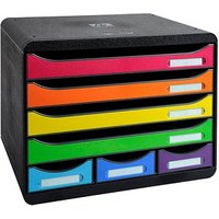Exacompta Schubladenbox STORE-BOX rot, orange, gelb, grün, hellblau, violett 307798D, DIN A4+ quer mit 7 Schubladen Exacompta Schubladenbox STORE-BOX rot, orange, gelb, grün, hellblau, violett 307798D, DIN A4+ quer mit 7 Schubladen von Exacompta