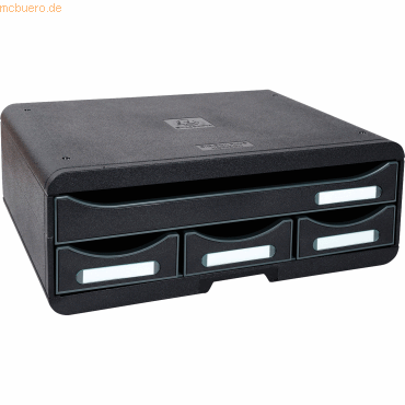 Exacompta Schubladenbox TOOLBOX MINI 319714D 4 Schübe schwarz von Exacompta
