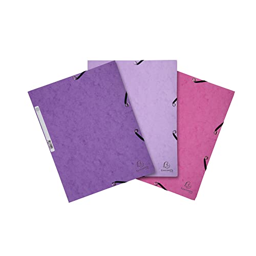 Exacompta 55574E 3er Pack Einschlagmappen Camaieu. Aus Colorspan-Karton 3 Innenklappen und 2 Gummizügen DIN A4 farbig sortiert Sammelmappe Dokumentenmappe für Büro und Schule Exacompta 55574E 3er Pack Einschlagmappen Camaieu. Aus Colorspan-Karton 3 Innenklappen und 2 Gummizügen DIN A4 farbig sortiert Sammelmappe Dokumentenmappe für Büro und Schule von Exacompta