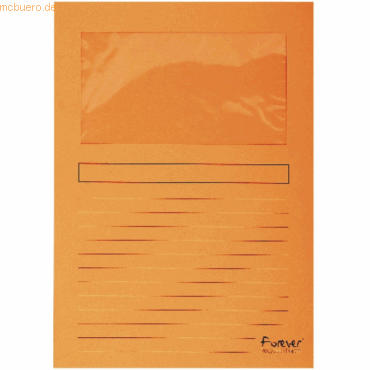 Exacompta Sichtmappen A4 120g/qm Karton orange VE=100 Stück Exacompta Sichtmappen A4 120g/qm Karton orange VE=100 Stück von Exacompta