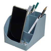 Exacompta Stiftehalter Pen Wave blaugrau Polystyrol 5 Fächer 11,0 x 12,0 x 16,0 cm von Exacompta