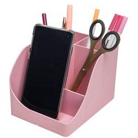 Exacompta Stiftehalter Pen Wave bonbonrosa Polystyrol 5 Fächer 11,0 x 12,0 x 16,0 cm von Exacompta