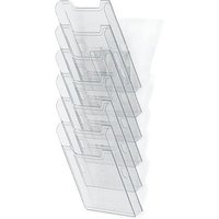 Exacompta Wandprospekthalter transparent DIN A4 6 Fächer von Exacompta
